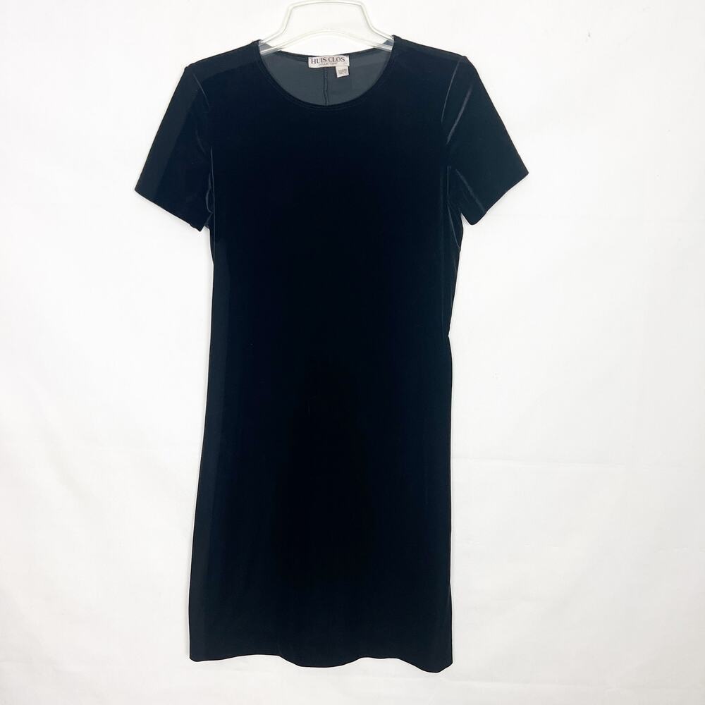 Vintage Huis Clos Dress Womens 6 Midi Stretch Y2K Gothcore Witchy Emo Whimsigoth